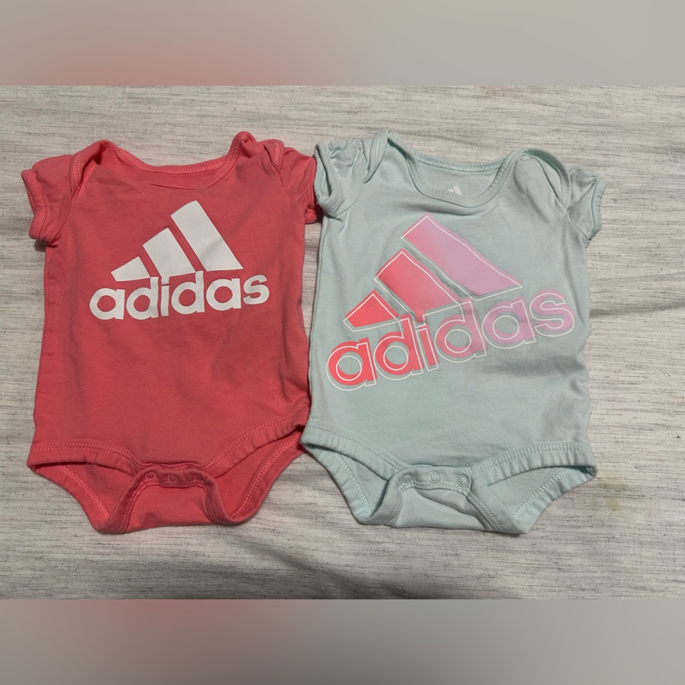 Adidas Baby Bodysuits 3M lot of 2
